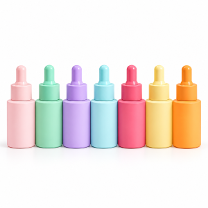 Colorful Matte Glass Dropper Bottles