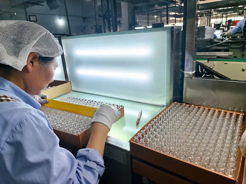 Quality Inspection in glass bottle production