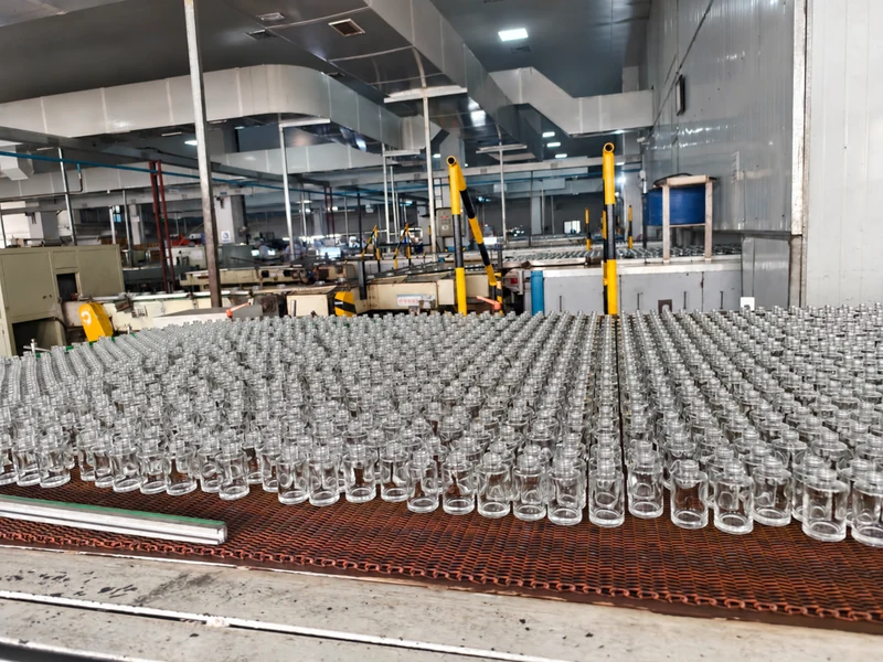Finished Bottles in glass bottle production