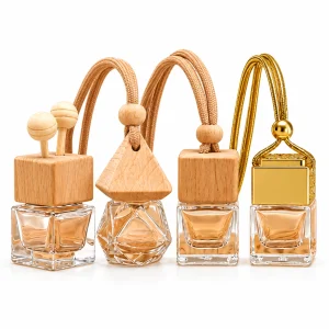 Hanging Glass Car Diffuser Bottle — DB0040 — main white background