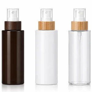 Luxury Cosmetic Spray Bottle with Wood Grain Collar — LB013 — main product