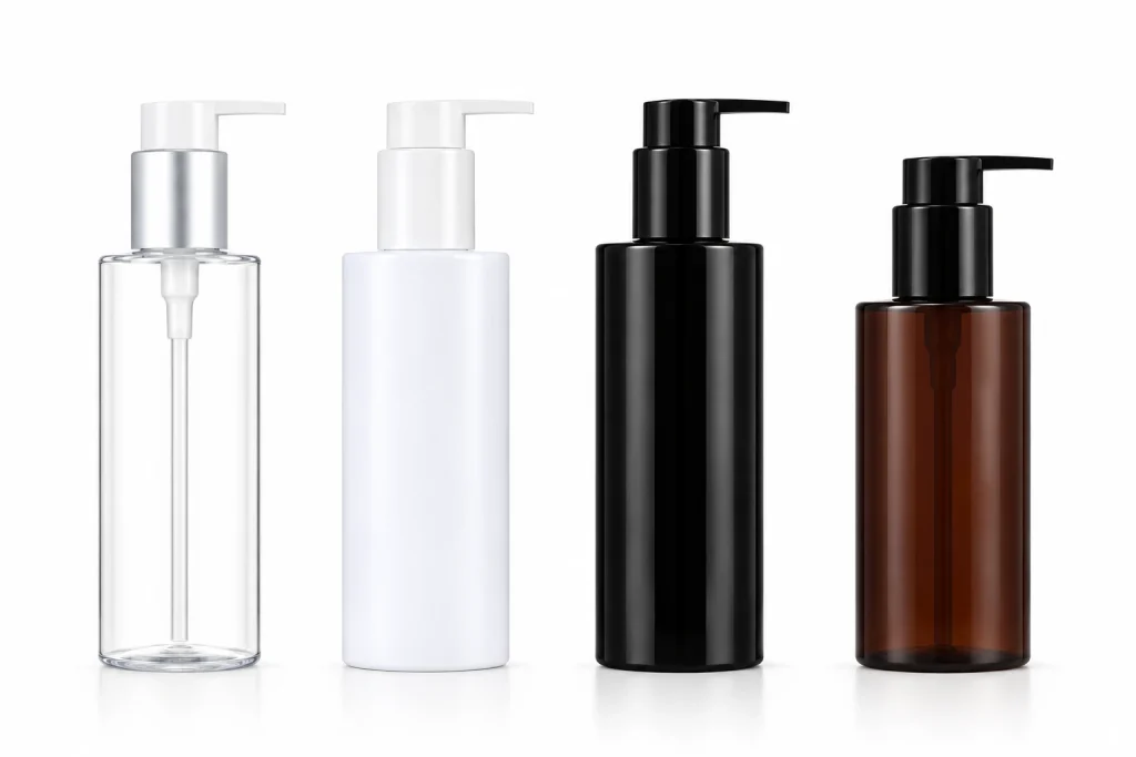 Luxury Cylindrical Lotion Pump Bottle with Modern Dispenser — LB019 — main product