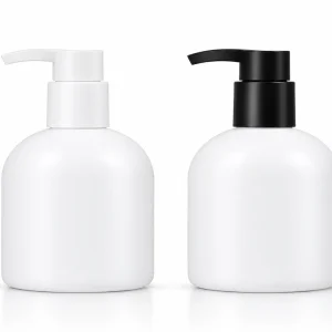Luxury Frosted White Round Lotion Pump Bottle — LB025 — main product