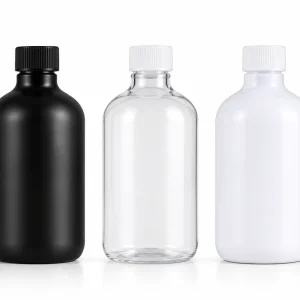 Luxury Round Shoulder Cosmetic Bottle with Screw Cap — LB021 — main product