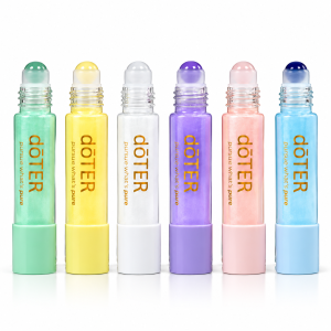Pastel Color Glass Roll-On Bottles with Matching Caps