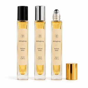 Slim Rectangular Glass Roll-On Perfume Bottle